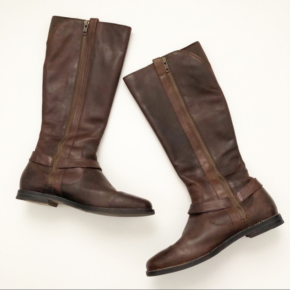 Cole Haan Brown Knee High Leather Riding Boots 8.5 - Picture 6 of 8